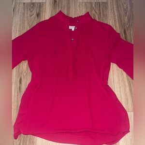 LOFT Women's Fuchsia Blouse size small